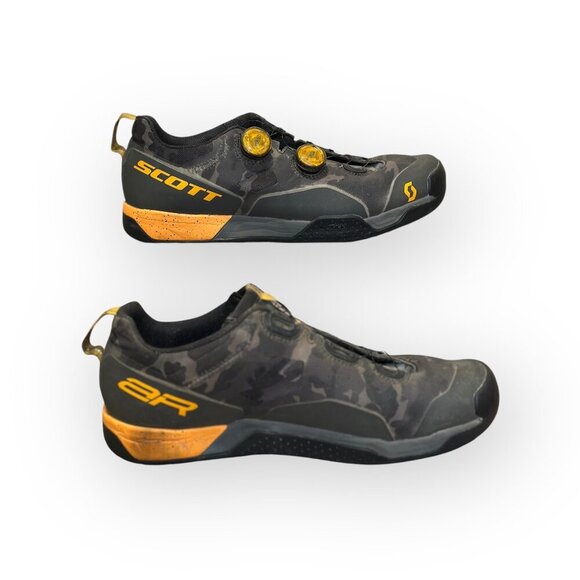 Scott Biking MTB AR Boa Clip Cycling Shoes Black Camouflage Design Size Mens 11 - Picture 14 of 16